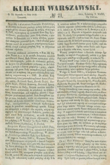 Kurjer Warszawski. 1846, № 21 (22 stycznia)