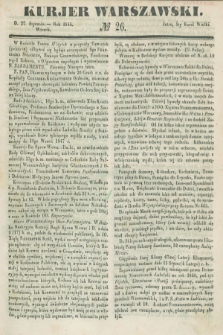 Kurjer Warszawski. 1846, № 26 (27 stycznia)