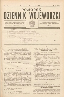 Pomorski Dziennik Wojewódzki. 1928, nr 12
