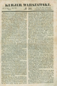 Kurjer Warszawski. 1846, № 200 (31 lipca)