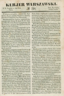 Kurjer Warszawski. 1846, № 240 (11 września)