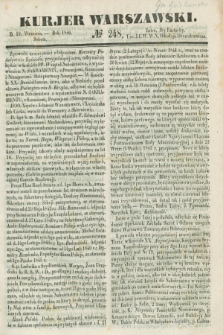 Kurjer Warszawski. 1846, № 248 (19 września)