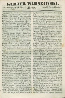 Kurjer Warszawski. 1846, № 268 (9 października)