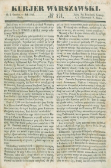 Kurjer Warszawski. 1846, № 321 (2 grudnia)