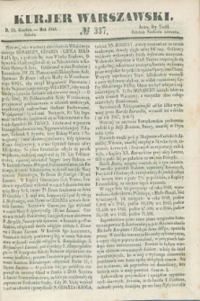 Kurjer Warszawski. 1846, № 337 (19 grudnia)