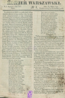 Kurjer Warszawski. 1847, № 1 (1 stycznia)