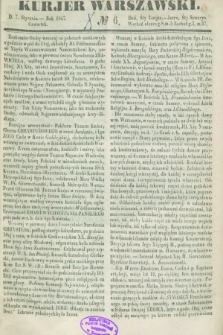 Kurjer Warszawski. 1847, № 6 (7 stycznia)