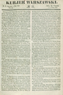 Kurjer Warszawski. 1847, № 11 (12 stycznia)