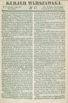 Kurjer Warszawski. 1847, № 17 (18 stycznia)