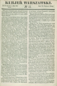 Kurjer Warszawski. 1847, № 22 (23 stycznia)