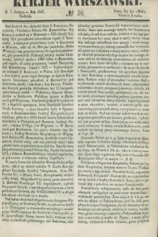 Kurjer Warszawski. 1847, № 36 (7 lutego)