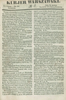 Kurjer Warszawski. 1847, № 37 (8 lutego)