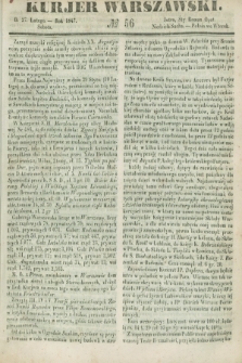 Kurjer Warszawski. 1847, № 56 (27 lutego)