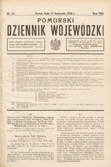Pomorski Dziennik Wojewódzki. 1928, nr 21