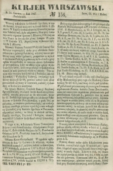 Kurjer Warszawski. 1847, № 156 (14 czerwca)