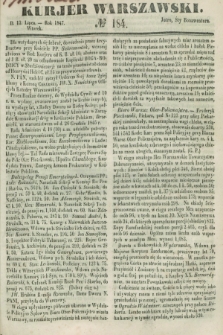 Kurjer Warszawski. 1847, № 184 (13 lipca)