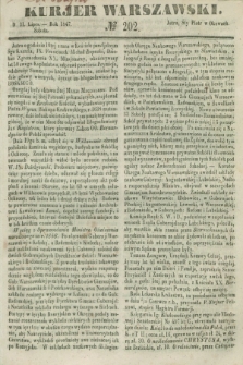 Kurjer Warszawski. 1847, № 202 (31 lipca)