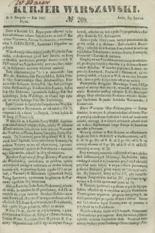 Kurjer Warszawski. 1847, № 208 (6 sierpnia)