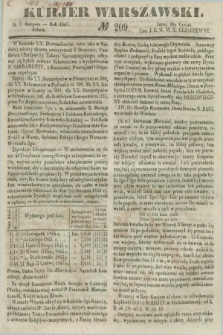 Kurjer Warszawski. 1847, № 209 (7 sierpnia)