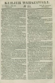 Kurjer Warszawski. 1847, № 211 (9 sierpnia)