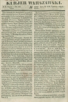 Kurjer Warszawski. 1847, № 222 (21 sierpnia)