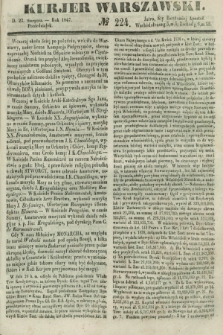 Kurjer Warszawski. 1847, № 224 (23 sierpnia)