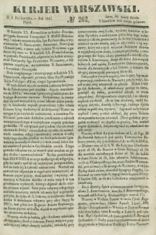 Kurjer Warszawski. 1847, № 262 (1 października)