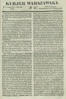 Kurjer Warszawski. 1847, № 267 (6 października)