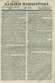 Kurjer Warszawski. 1847, № 276 (15 października)