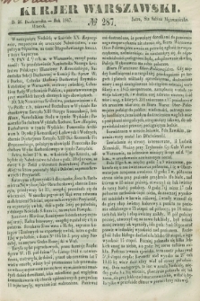 Kurjer Warszawski. 1847, № 287 (26 października)