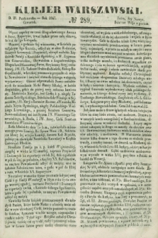 Kurjer Warszawski. 1847, № 289 (28 października)