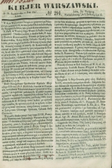 Kurjer Warszawski. 1847, № 291 (30 października)