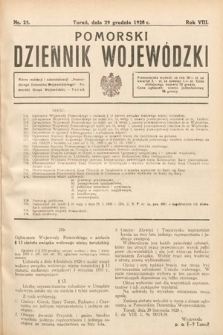 Pomorski Dziennik Wojewódzki. 1928, nr 25