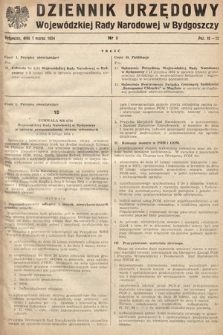 Dziennik Urzędowy Wojewódzkiej Rady Narodowej w Bydgoszczy. 1954, nr 3