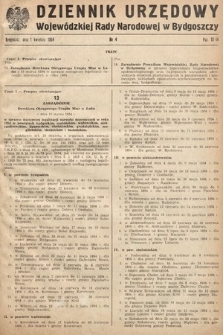 Dziennik Urzędowy Wojewódzkiej Rady Narodowej w Bydgoszczy. 1954, nr 4