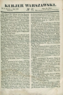 Kurjer Warszawski. 1848, № 12 (13 stycznia)