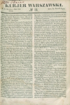 Kurjer Warszawski. 1848, № 14 (15 stycznia)