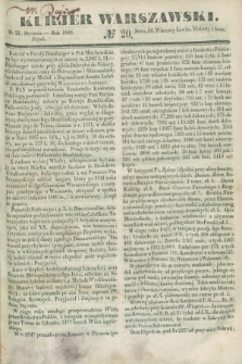 Kurjer Warszawski. 1848, № 20 (21 stycznia)