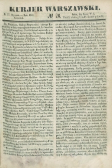 Kurjer Warszawski. 1848, № 26 (27 stycznia)