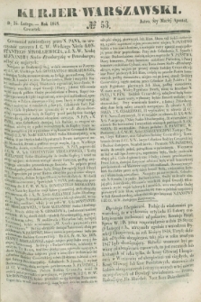 Kurjer Warszawski. 1848, № 53 (24 lutego)