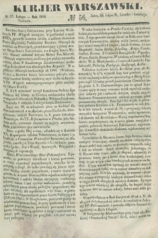Kurjer Warszawski. 1848, № 56 (27 lutego)