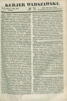 Kurjer Warszawski. 1848, № 72 (14 marca)