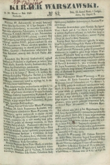 Kurjer Warszawski. 1848, № 83 (26 marca)