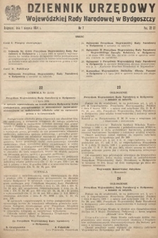 Dziennik Urzędowy Wojewódzkiej Rady Narodowej w Bydgoszczy. 1954, nr 7