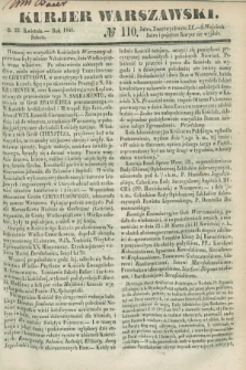 Kurjer Warszawski. 1848, № 110 (22 kwietnia)