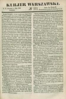 Kurjer Warszawski. 1848, № 113 (27 kwietnia)