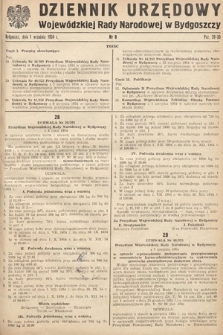 Dziennik Urzędowy Wojewódzkiej Rady Narodowej w Bydgoszczy. 1954, nr 8