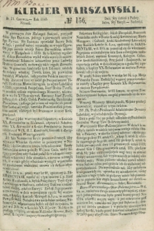 Kurjer Warszawski. 1848, № 156 (13 czerwca)