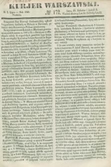 Kurjer Warszawski. 1848, № 172 (2 lipca)
