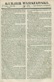 Kurjer Warszawski. 1848, № 177 (7 lipca)
